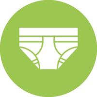 Underwear Glyph Multi Circle Icon vector