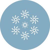 Firework Line Multi Circle Icon vector
