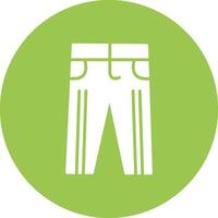 Trousers Glyph Multi Circle Icon vector