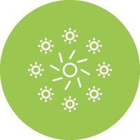 Firework Line Multi Circle Icon vector
