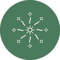 Firework Line Multi Circle Icon vector