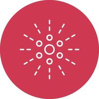 Firework Line Multi Circle Icon vector