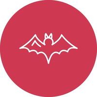 Bat Line Multi Circle Icon vector