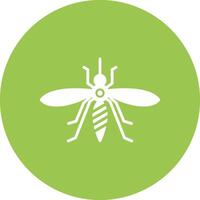 Mosquito Glyph Multi Circle Icon vector