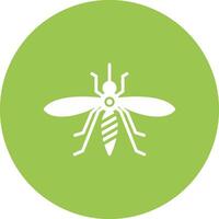 Mosquito Glyph Multi Circle Icon vector