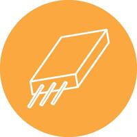 Slalb Line Multi Circle Icon vector