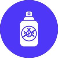 Insect Repellent Glyph Multi Circle Icon vector