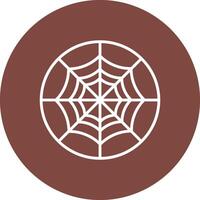 Spider Web Line Multi Circle Icon vector