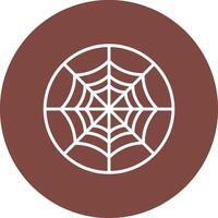 Spider Web Line Multi Circle Icon vector