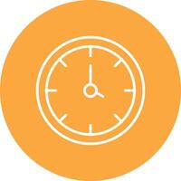 Clock Line Multi Circle Icon vector