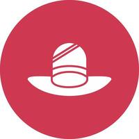 sombrero glifo multi circulo icono vector