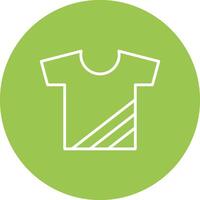Tshirt Line Multi Circle Icon vector