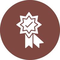 Badge Glyph Multi Circle Icon vector