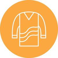 Sweater Line Multi Circle Icon vector