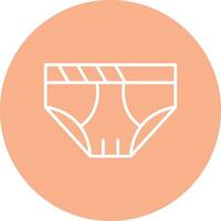 Underwear Line Multi Circle Icon vector