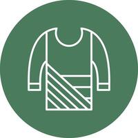 Sweater Line Multi Circle Icon vector