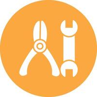 Tools Glyph Multi Circle Icon vector