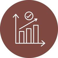 Rate Line Multi Circle Icon vector