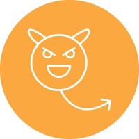 Evil Line Multi Circle Icon vector