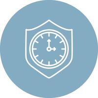 Reliablity Line Multi Circle Icon vector