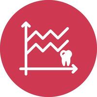 Stats Glyph Multi Circle Icon vector