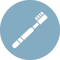 Toothbrush Glyph Multi Circle Icon vector