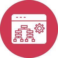 Hierarchy Glyph Multi Circle Icon vector