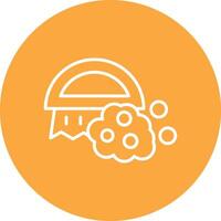 Brush Line Multi Circle Icon vector