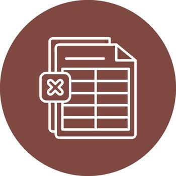 sobresalir línea multi circulo icono vector