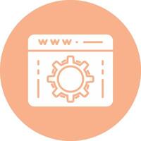 Web Optimization Glyph Multi Circle Icon vector