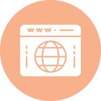 Domain Glyph Multi Circle Icon vector