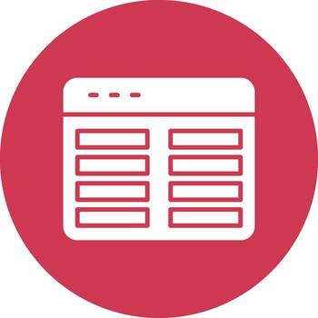 Web Programming Glyph Multi Circle Icon vector