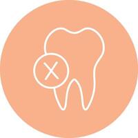 Dentist Line Multi Circle Icon vector