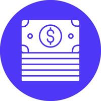 Stack Glyph Multi Circle Icon vector