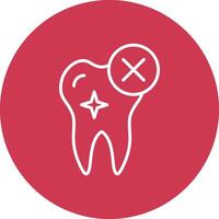 Rejected Line Multi Circle Icon vector