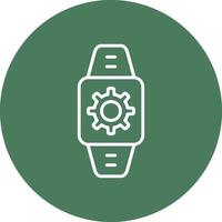 Smartwatch Line Multi Circle Icon vector