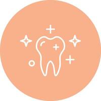 Clean Tooth Line Multi Circle Icon vector