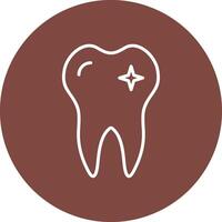 Teeth Line Multi Circle Icon vector