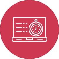 Timer Line Multi Circle Icon vector