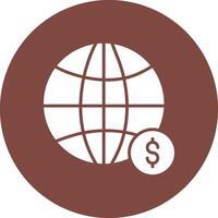 Global Economy Glyph Multi Circle Icon vector