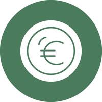 Euro Glyph Multi Circle Icon vector