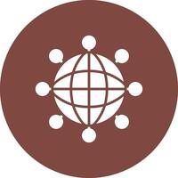 Internet Glyph Multi Circle Icon vector