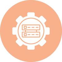 Data Management Glyph Multi Circle Icon vector