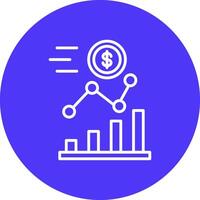 Investment Line Multi Circle Icon vector