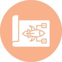 Plans Glyph Multi Circle Icon vector