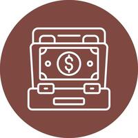 Portfolio Line Multi Circle Icon vector
