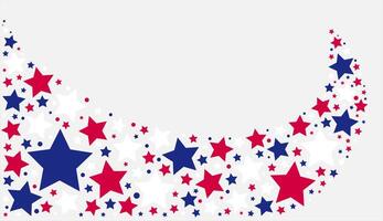 A visually striking design featuring red, white, and electric blue stars on a white background, creating a bold and patriotic pattern. Perfect for an event or art project vector