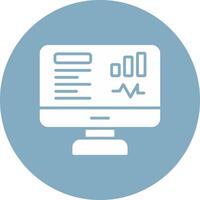 Dashboard Glyph Multi Circle Icon vector