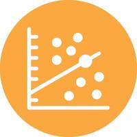 Scatter Graph Glyph Multi Circle Icon vector