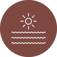 Waves Line Multi Circle Icon vector